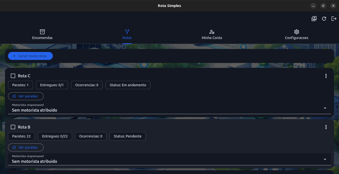 Preview do app - desktop_rotas_screenshot.png